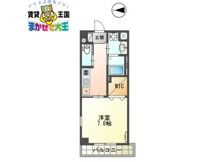 CREST IN CHITOSE(1K/5階)の間取り写真