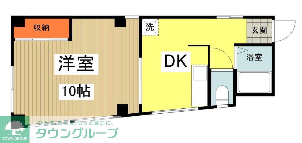 スターアークIII(1K/2階)の間取り写真