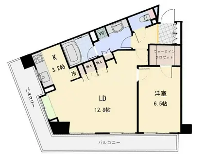 JOYCE COURT(1LDK/11階)の間取り写真