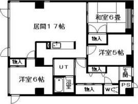 サンシティ札幌(3LDK/2階)の間取り写真