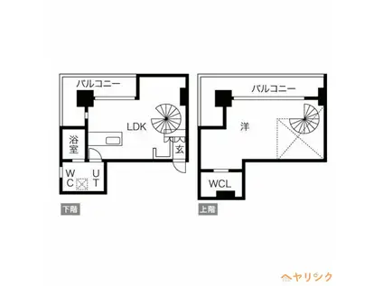 オズアロッジオ(1LDK/9階)の間取り写真