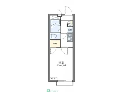 レオパレス日野本町(1K/1階)の間取り写真