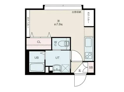 PREMIERE(1K/3階)の間取り写真