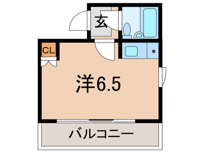 鶴田第一ビル(ワンルーム/5階)の間取り写真