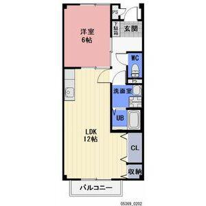 サープラス メイシュン(1LDK/2階)の間取り写真