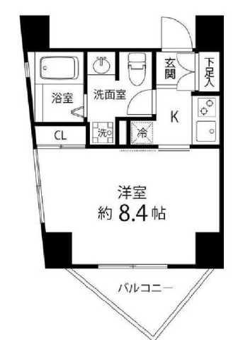 レニール本駒込(1K/6階)の間取り写真