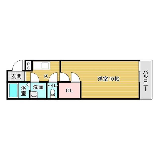 フジパレス吹田イースト1番館(1K/3階)の間取り写真