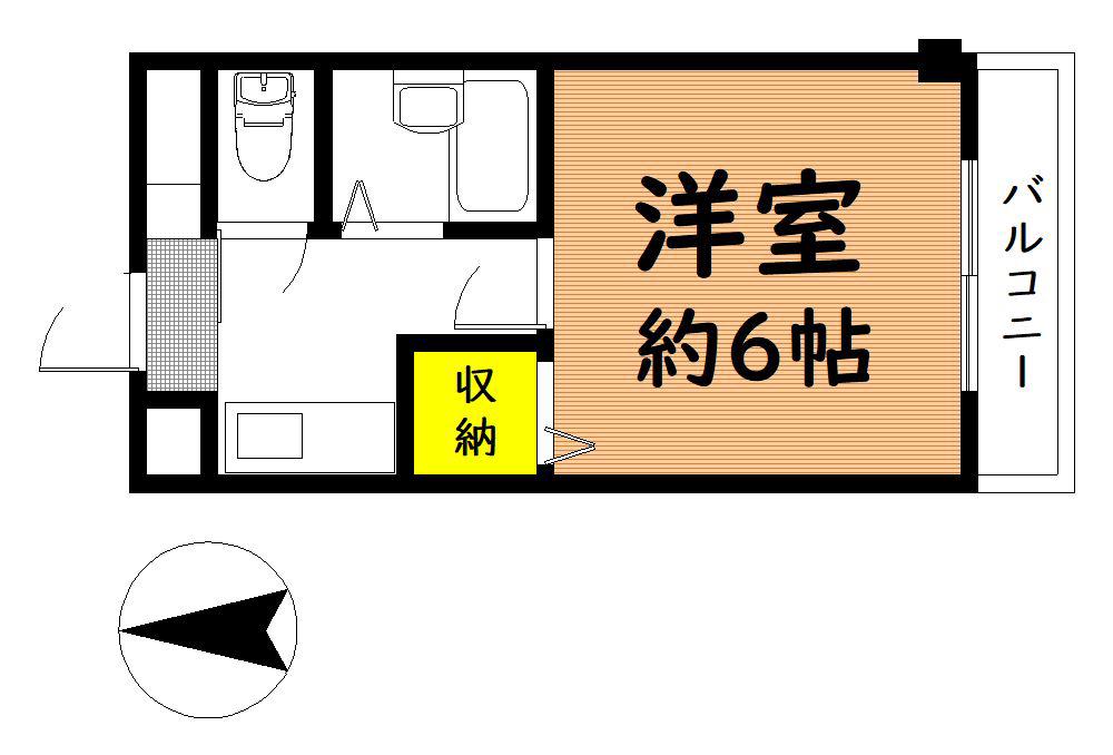 エス・ティマンション旭町(1K/4階)の間取り写真
