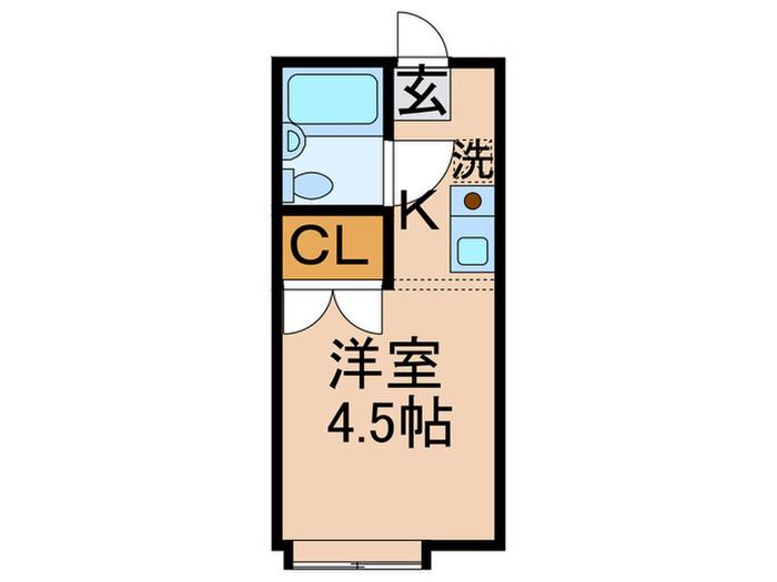 ホワイトハウス金町(1K/2階)の間取り写真