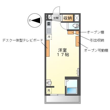 ミスティおいせ(ワンルーム/3階)の間取り写真