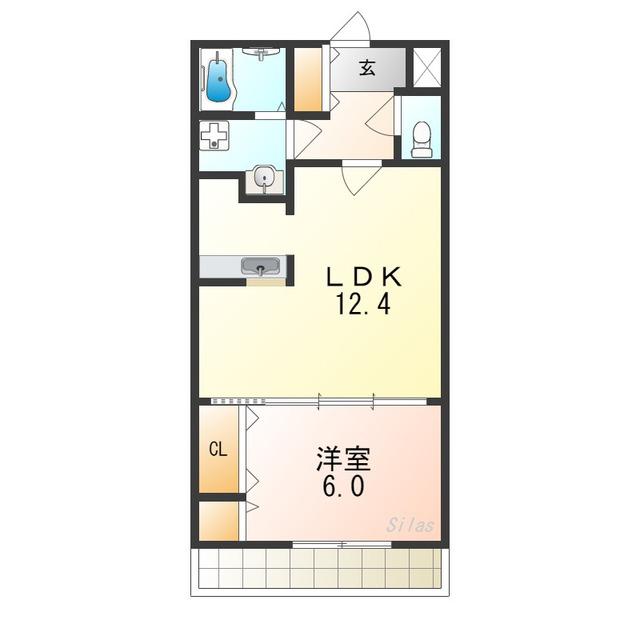 ルーチェIII番館(1LDK/1階)の間取り写真