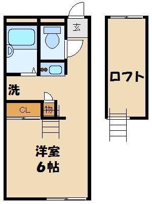 レオパレス光壱番館(1K/1階)の間取り写真