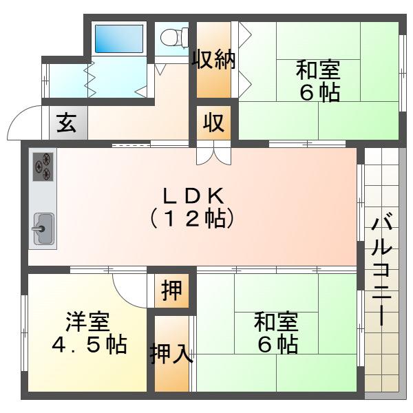 ＪＲ山陽本線 朝霧駅 徒歩12分 5階建 築56年