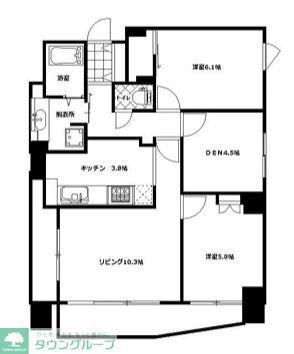イプセ府中(2SLDK/13階)の間取り写真