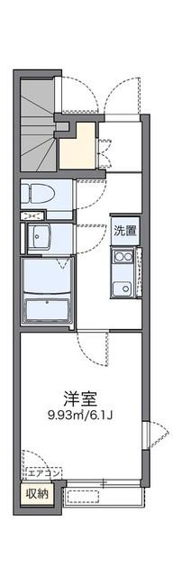 レオネクストLUCE DI貫井(1K/1階)の間取り写真