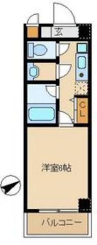 TRビルディング(1K/3階)の間取り写真
