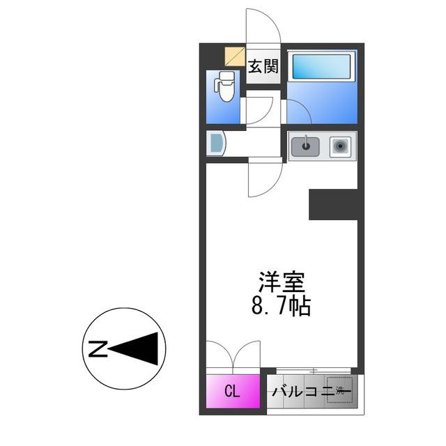 ハイツMISHIMA(ワンルーム/1階)の間取り写真