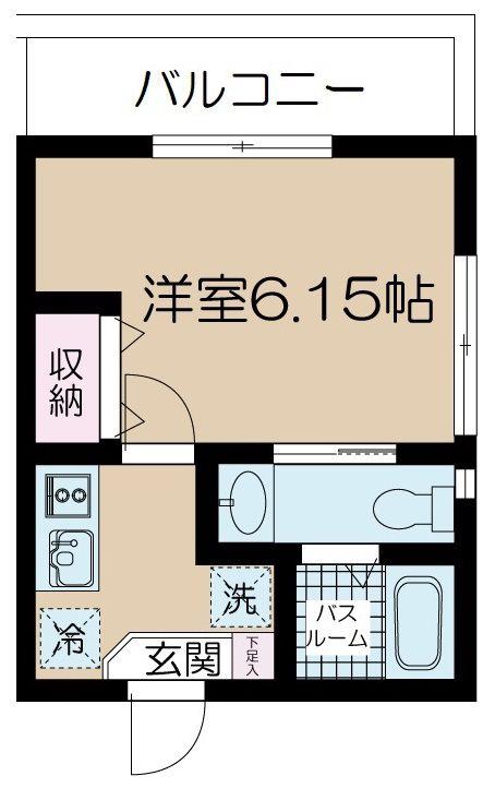 NSGATE舎人パークフロント1(1K/2階)の間取り写真
