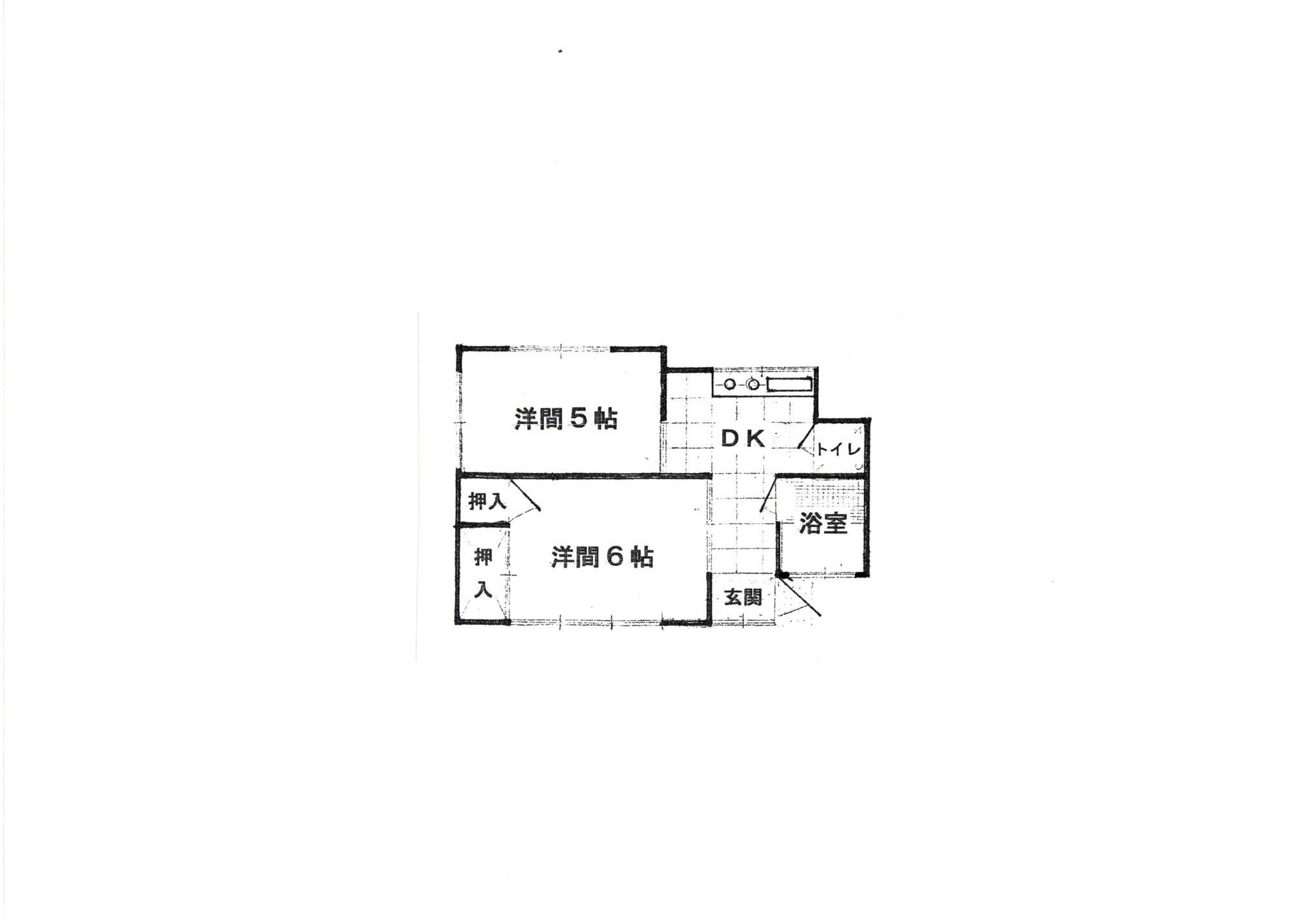 マツダハウス(2DK/1階)の間取り写真