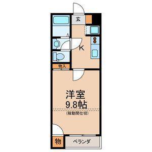CASA GIULIETTA(1K/1階)の間取り写真