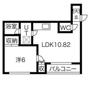 ステータス11 PART I(1LDK/1階)の間取り写真