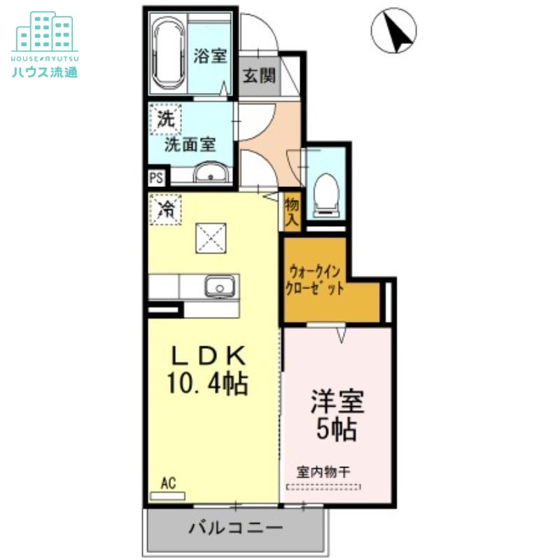 メゾン・ラ・パトリアJ(1LDK/1階)の間取り写真