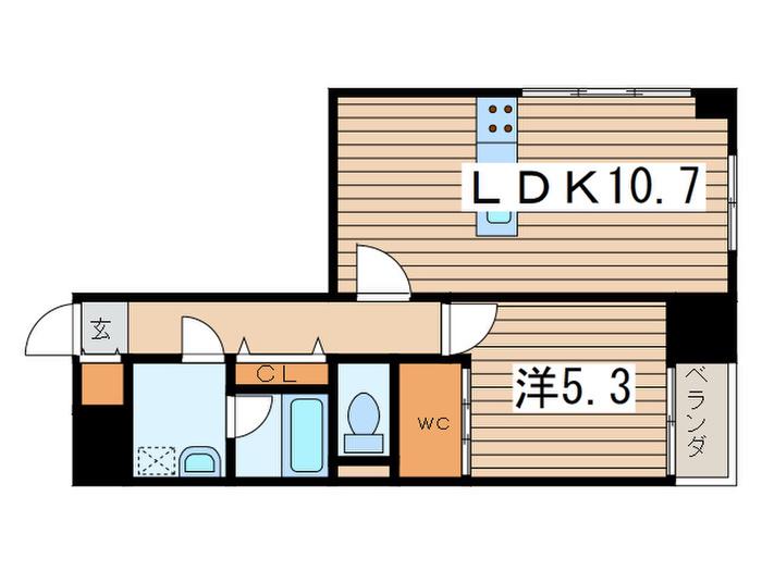 ラ テルメ デル レオーネ(1LDK/3階)の間取り写真