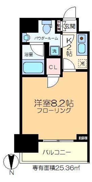VIERGE錦糸町太平(1K/3階)の間取り写真