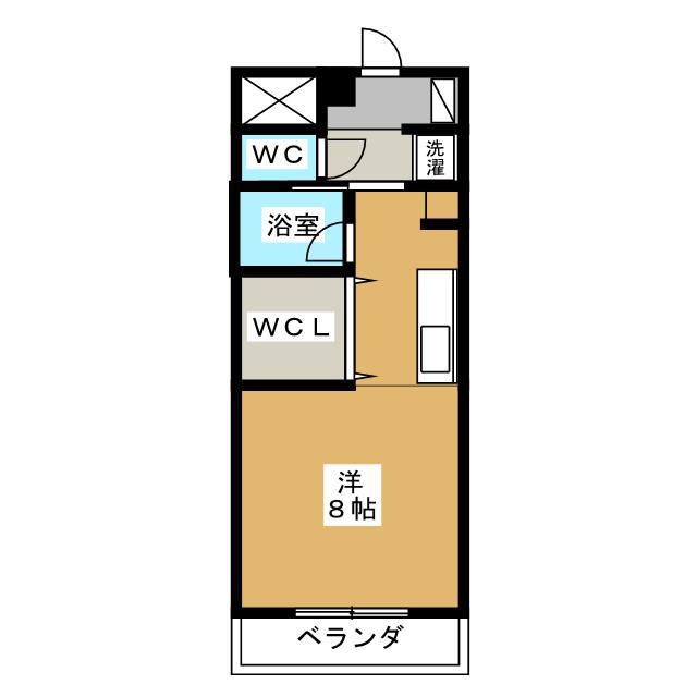 サンマルコ篠ノ井(ワンルーム/2階)の間取り写真