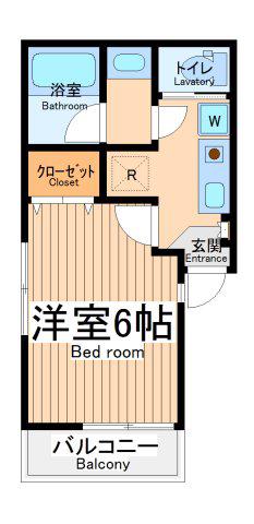 ステアブリス(1K/2階)の間取り写真