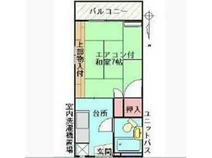 辻村マンション(1K/3階)の間取り写真