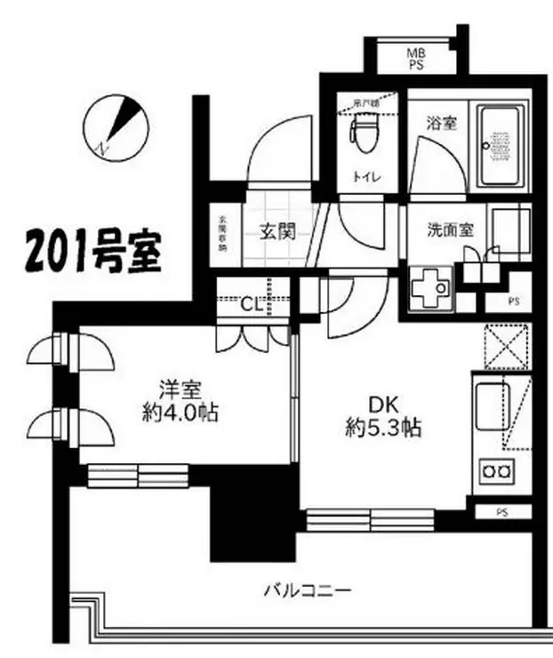 ライオンズアイル渋谷松濤 2階階 間取り