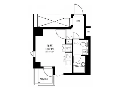 ARTESSIMO PASSO(ワンルーム/4階)の間取り写真