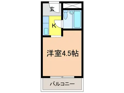 千代田シングルコート(1K/1階)の間取り写真