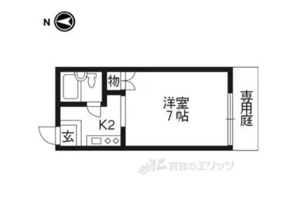ラ・メゾン・TOMISAKA(1K/1階)の間取り写真
