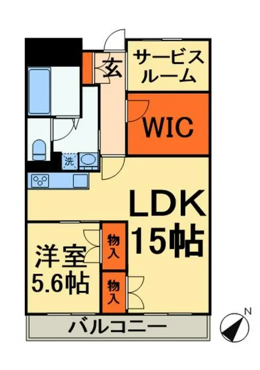 ローズガーデン 5階階 間取り