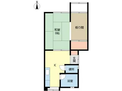 ルーチェ(1K/1階)の間取り写真