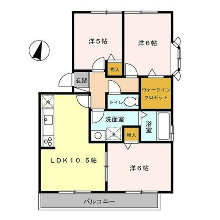 コモド本町東 3階階 間取り