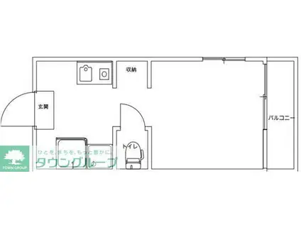 REZET柏(ワンルーム/3階)の間取り写真