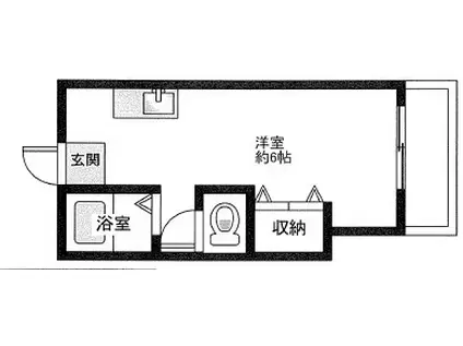 サンフォルテ神戸西(ワンルーム/1階)の間取り写真