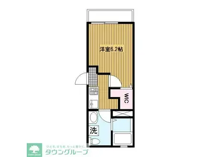 横浜元町ガーデン光國(1K/3階)の間取り写真