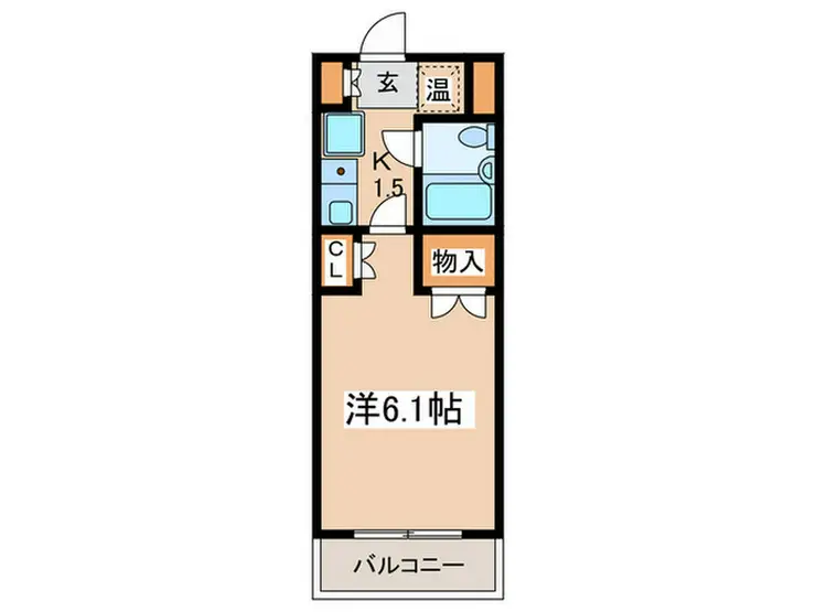 メゾンキオイ 1階階 間取り