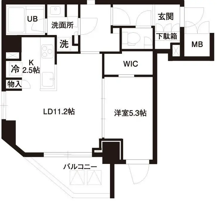 レジディア白金高輪 7階階 間取り