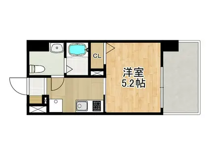 MODERN PALAZZO諫早駅前(1K/8階)の間取り写真