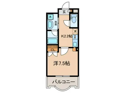 HIRO尾頭橋(ワンルーム/1階)の間取り写真