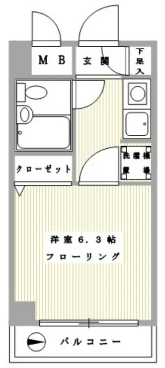 アーバンヒルズ吾妻橋 6階階 間取り