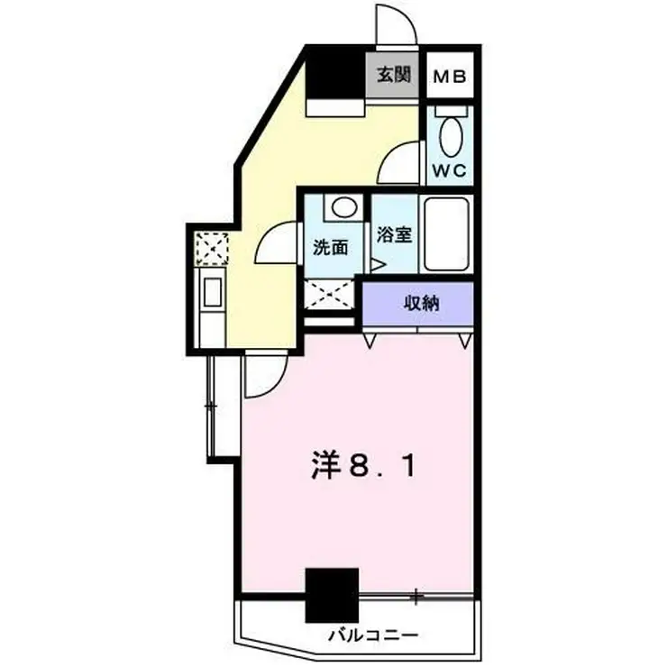ワイズフラット 3階階 間取り
