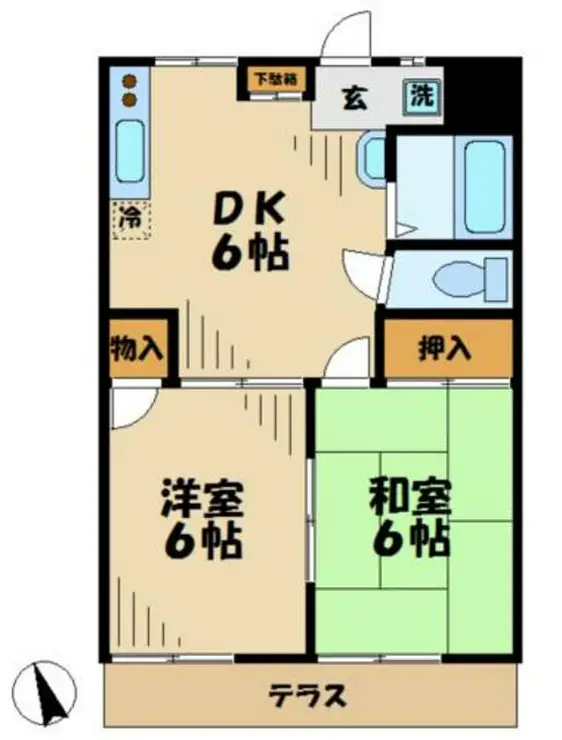 スズキパル下柚木 1階階 間取り