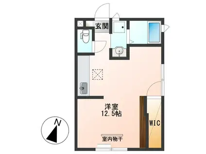 アーバン京王(ワンルーム/1階)の間取り写真