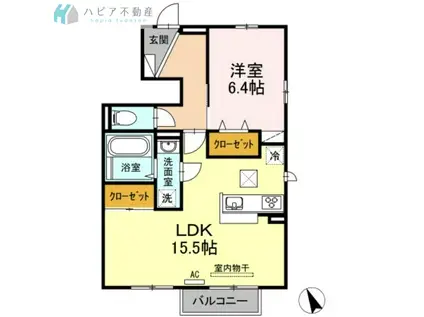 SEJOUR清瀬II(1LDK/1階)の間取り写真